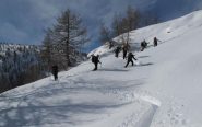 Il tratto ripido per salire sul contrafforte