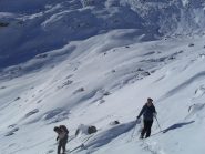 in salita verso il Ricovero con traccia da fare