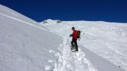 Stelvio lungo la pista battuta