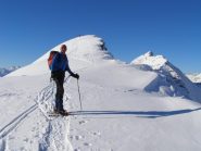 L'arrivo in vetta