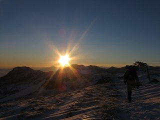 Verso l'Argentea col cole all'orizzonte