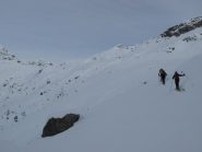 tracciando i pendii della parte alta della gita