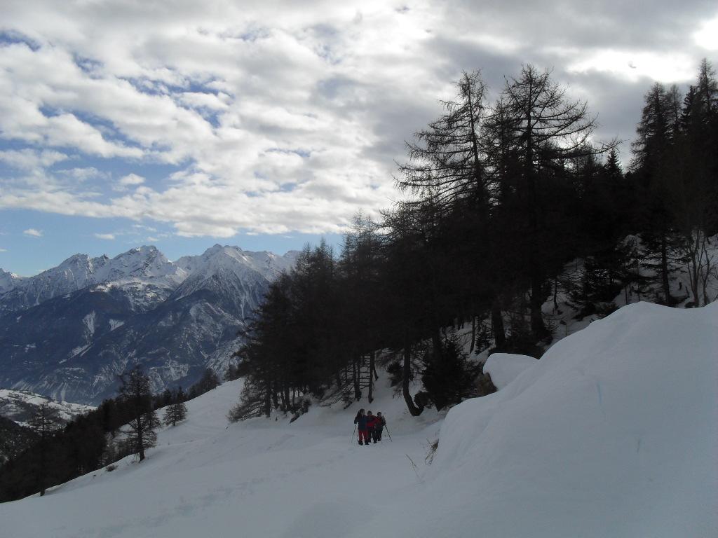 sulla dorsale con panorama
