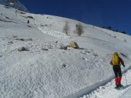 altre slavine lungo il percorso