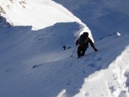 discesa dalla cima