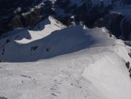 cresta est verso il Bec dell'Omo e il Monte la Croce