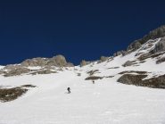 salendo lungo il canale sud