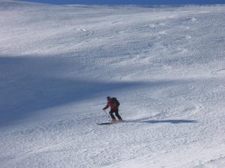 La parte intermedia della discesa