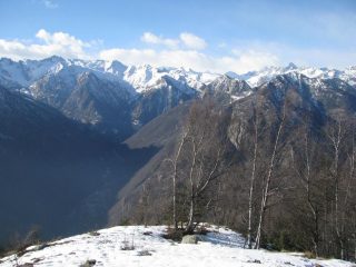 Le montagne di Camporcher viste dalla Tête-de-Cou