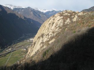 Il bel profilo della Corma vista dalla stradina militare