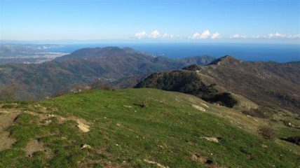 Panorama dal Ceresa verso Alassio...