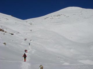 la salita al colle e al Bocon Damon