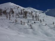 La mia traccia dove ho iniziato a salire