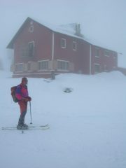 alla capanna Mautino avvolti dalla nebbia