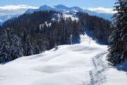 Il Court de Bard visto dal Col de Bard