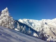 cielo limpido, neve fantastica, panettone da smaltire...