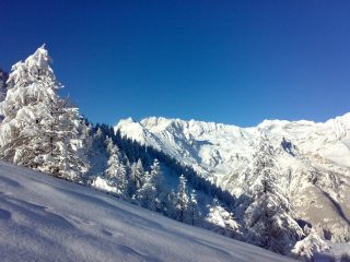 cielo limpido, neve fantastica, panettone da smaltire...