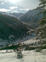 ...sguardo verso la Val Troncea...