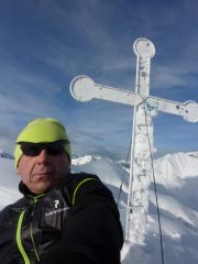 La prima volta in cima con gli sci