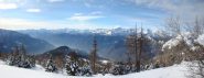 panorama vs sud dalla Testa di Comagna