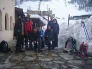 la brigata al rifugio Troncea 1915 m