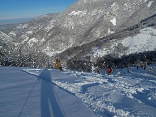 Discesa nel vallone di Sausa