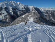 Discesa sulla dorsale Folchi-Sausa