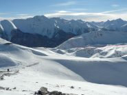 corretto punto di passaggio per lo scollinamento della cresta est della Gran Costa