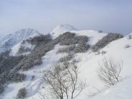Salendo al Colle Arpiola, vista verso Bric Castea e Bec Baral