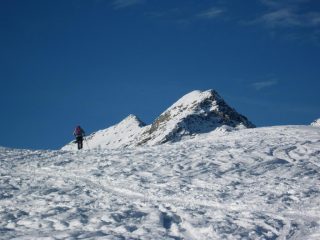 Arrivando sul crestone
