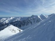 Sulla dorsale che porta in cima