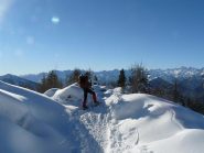 Francesca sulla dorsale del Leretta