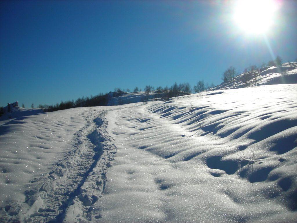 Scendendo dal Colle della Forchetta