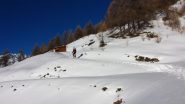 Luciano arriva alla Bergerie des Salins (1-1-2011)