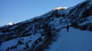 attraversando un avvallamento a quota 1700 m. (1-1-2011)