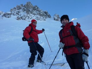 Roberto e Mauro nel canale di Ritzibach