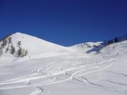 il colle sud e a sinistra la quota 2409