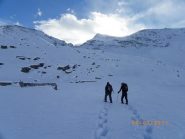 arrivati alle baite di La Cernera 2217 m. (foto di Stefano Bonino)