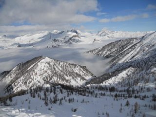 vallone di discesa visto dalla cima
