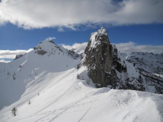 Il colle di uscita lato Piutas