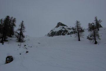 Pendio tra i due alpeggi