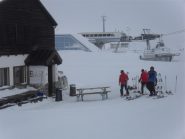 l'arrivo al passo al bar della seggiovia