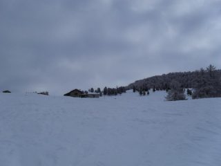 l'arrivo alle baite intermedie