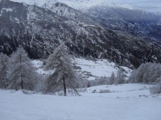 vista su Ozein dalle baite piu' basse