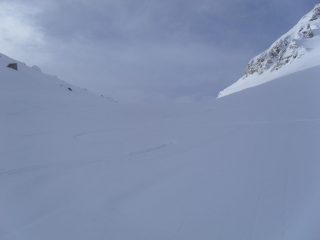 le mie firme di discesa offuscate  dalla  visibilita' ridotta