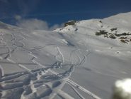 Discesa sotto il Colle del Veilet