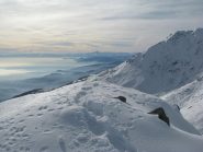 Dalla cima , vista  verso il Monviso