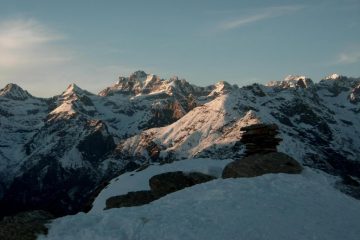Tramonto in cima