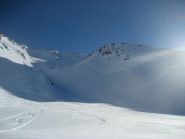 versante nord (superiore) in discesa