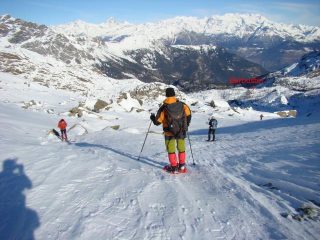 scendendo dal Raty verso il Barbustel